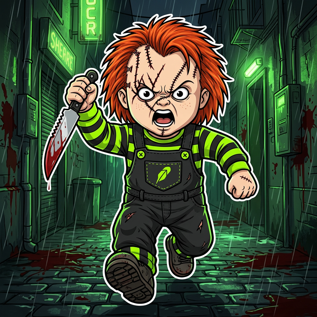 $CHUCKY meme 3: He runs while you read the whitepaper.