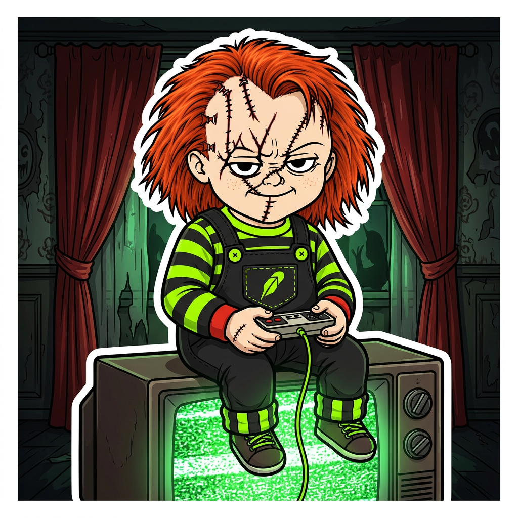 $CHUCKY meme 15: Gaming while holding.